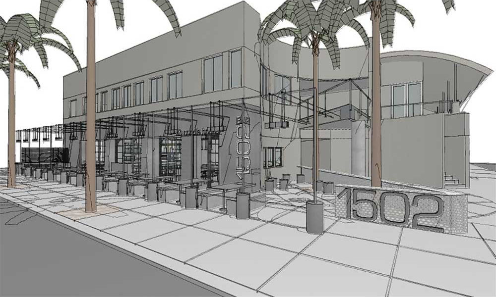 restaurant and bar remodel of blue parrot into bar 1502 in ocean beach san diego california